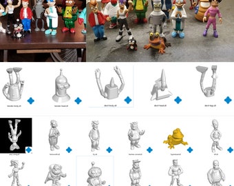 Futurama 3D Figurensammlung Stl File 3D Druck Stl Modell