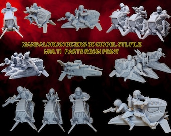 Mandalorian Bikers 3d Model Printer Stl File