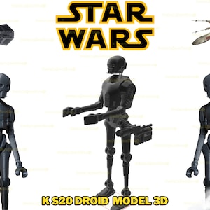 Fichier Stl d'impression 3D Star Wars Droid Legion s20