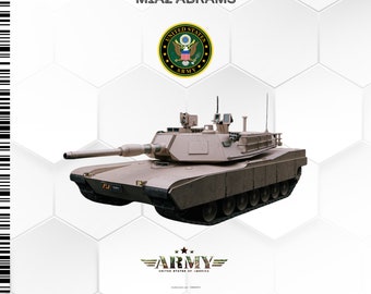 M1 Abrams Main battle Tank 3D Printer Stl File