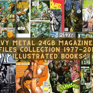 Revista Heavy Metal de 24 GB Colección de archivos CBR 1977-2011 Libros ilustrados