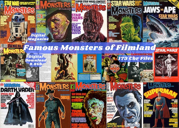 Digital Magazine Famous Monsters of Filmland Pdf File - Etsy Israel