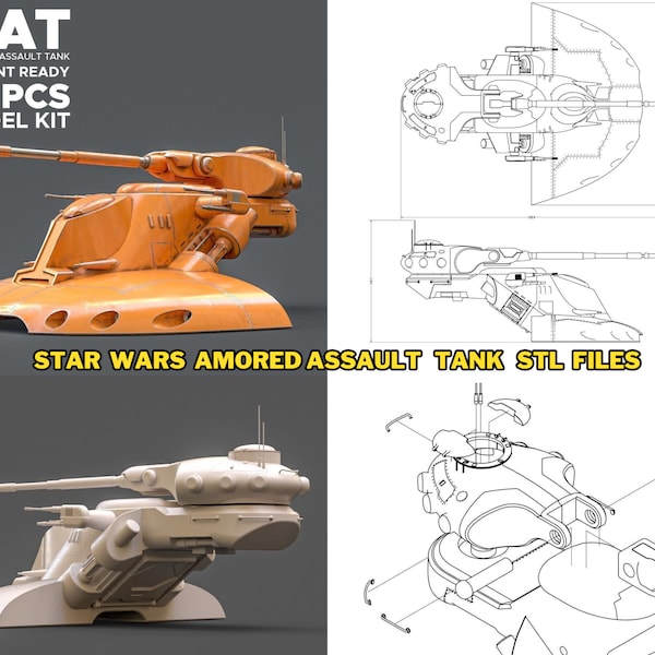 Star Wars Stl Armored Assault Tank Stl File