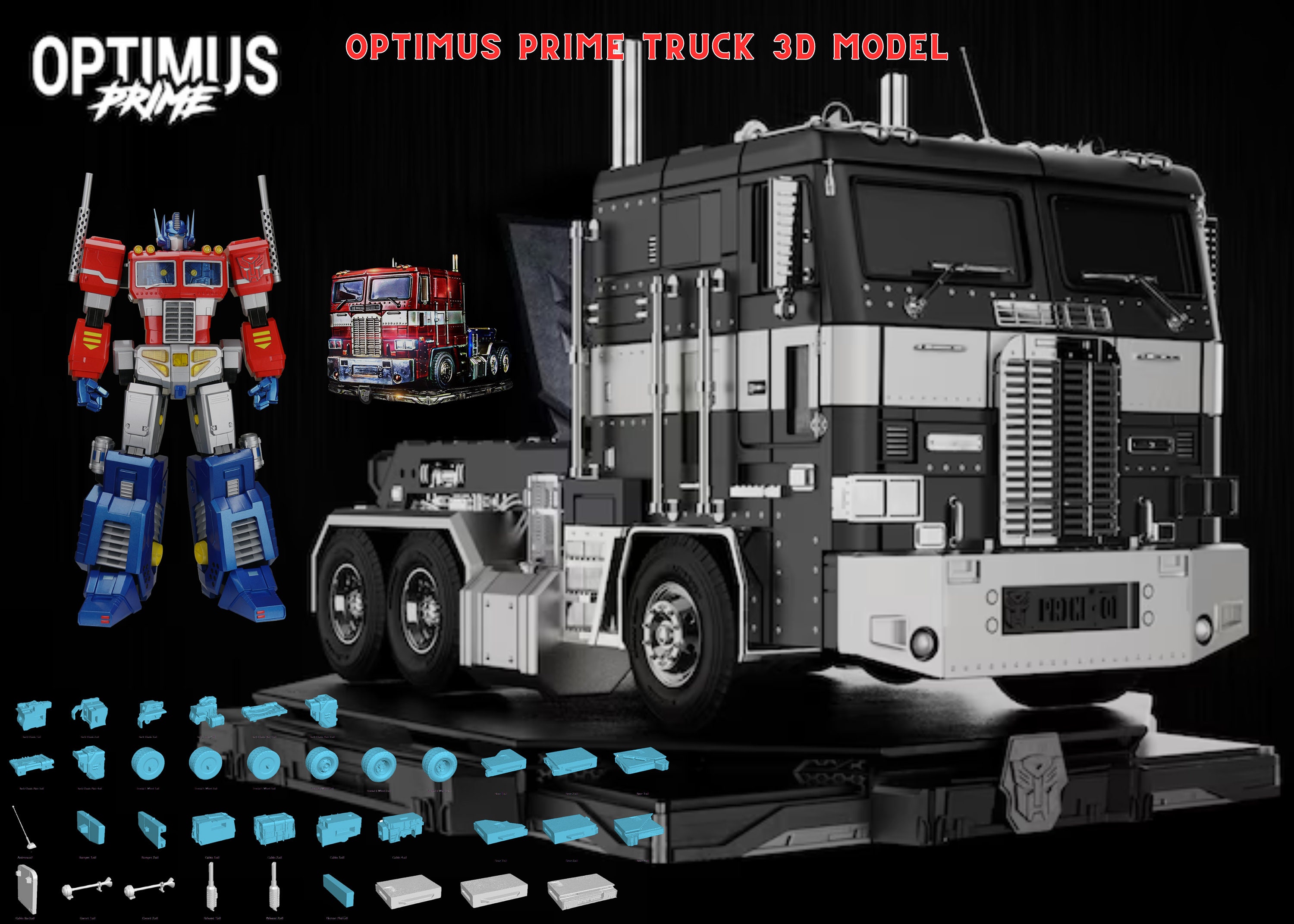 diecast optimus prime truck