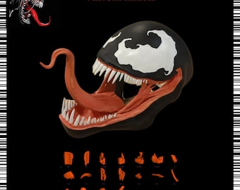Venom Mask CosPlay 3D Digital Model Printer Files