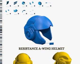 Star Wars Resistance A-WING Helmet 3D Digital Model