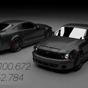 Ford Mustang GT 2010 3D Digital Model 3D obj File