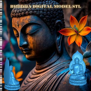 Buddha Statue v2 3D Printer Model Stl Printable File