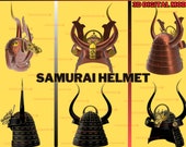 SamuraI Helmet Wearable Printable Mask Cosplay 3D Print Stl File