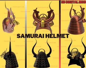 SamuraI Helmet Wearable Printable Mask Cosplay 3D Print Stl File