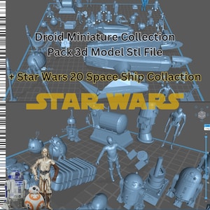 Star Wars Legion Scale Mega Pack Space Ship Droid Stl Digital Models