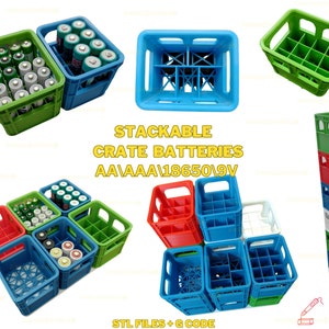 Stackable Milk\Beer Crate Miniature 3D Model Stl File Bundle