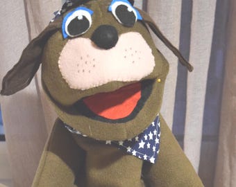 Professional Dog Hand Puppet  Muppet Style Half Body Storytelling, Educational Toy & Ventriloquism