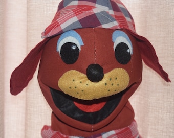 big doll muppet dog whole body for play for distance learning for speech disorders for teacher and parent speech therapist  easy to handle