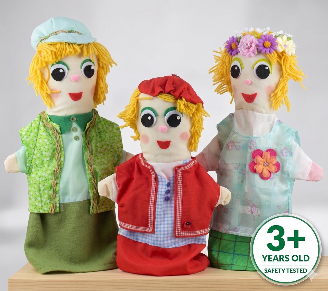 Puppet Spring Fist Spring Months Hand Puppets Set of 3 | 40cm Educational Storytelling ...