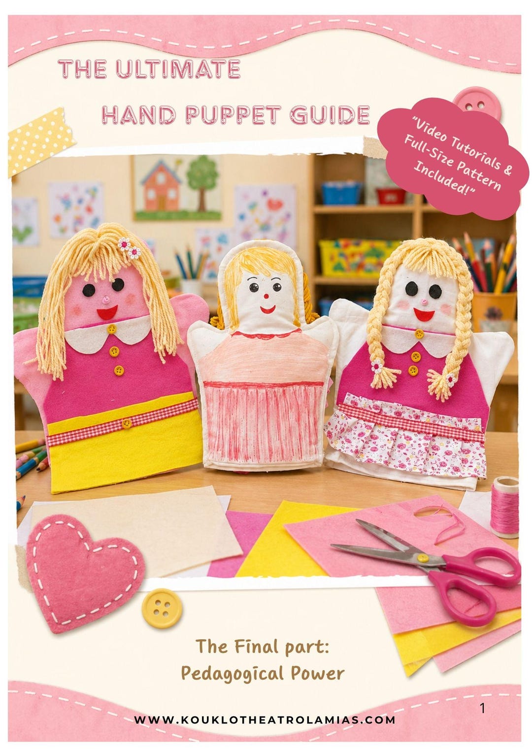 Create Your Own Character Hand Puppet Pattern & Design Manual | 3 ...