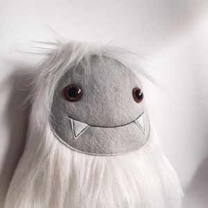 Yeti, Christmas Yeti monster plushie decoration, abominable snowman, novelty big foot, quirky gifts under 20, stocking filler