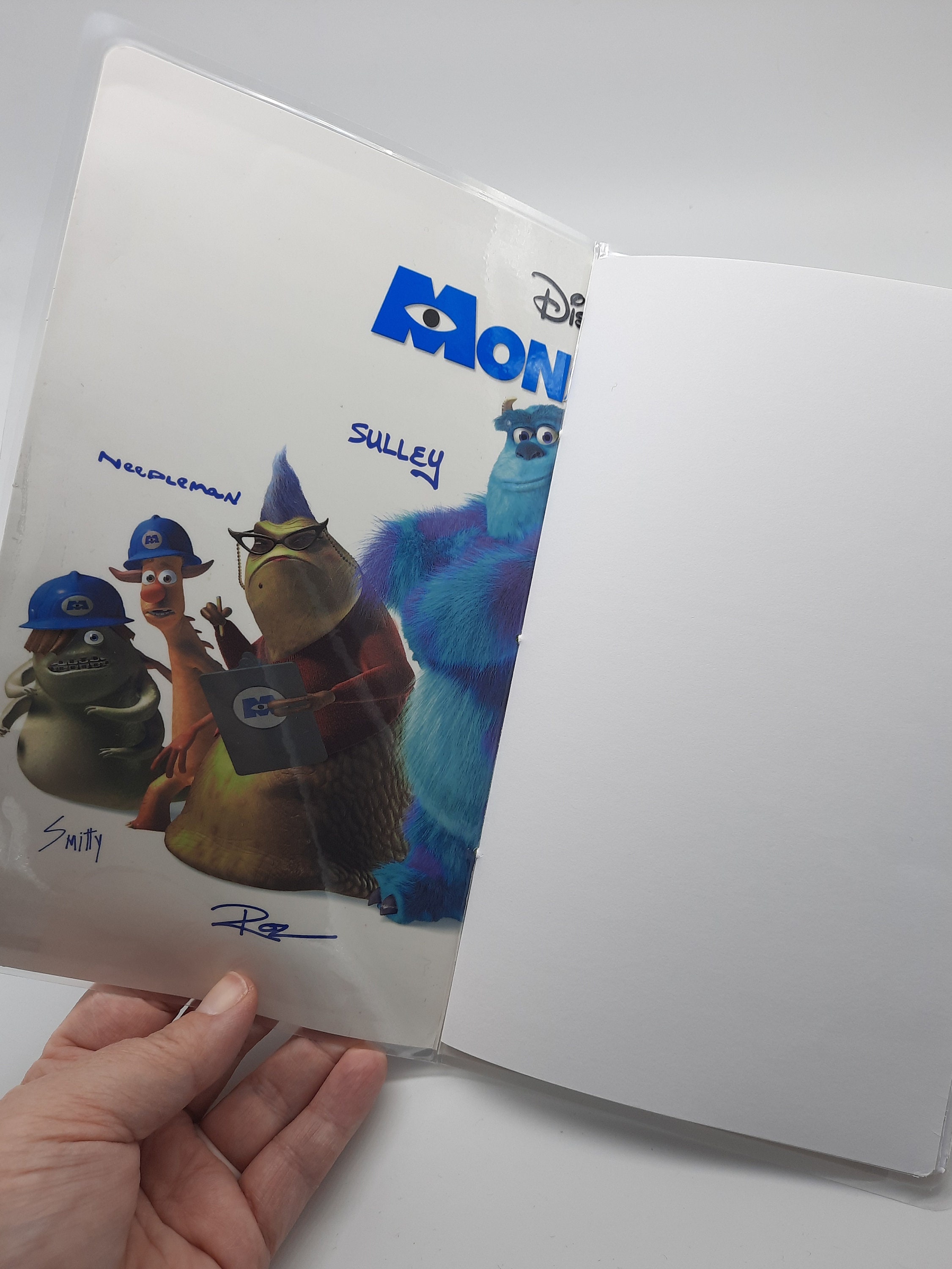 Monsters, Inc. Upcycled VHS Journal, Disney Pixar Notebook