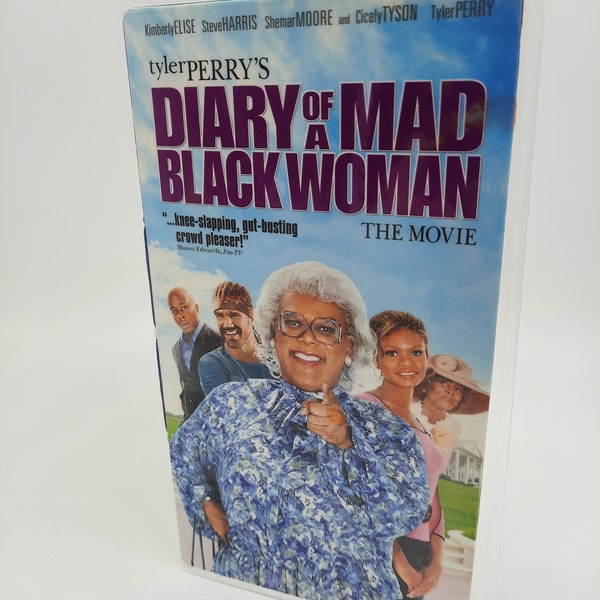 Diary of a Mad Black Woman Upcycled VHS Journal / Notebook Free Shipping