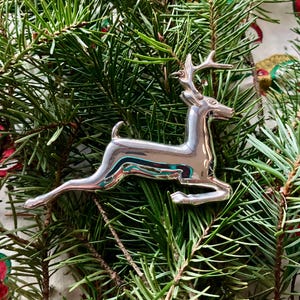 Christmas Reindeer Sterling Silver Gorham Siver 1974 Collectible Ornament