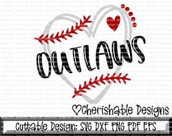 Free Free Outlaws Baseball Svg 466 SVG PNG EPS DXF File
