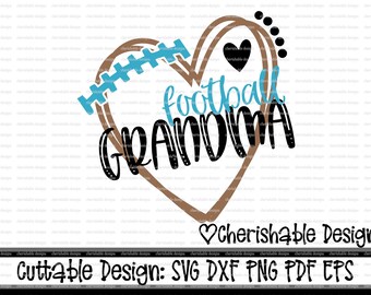 Download Football grandma svg | Etsy