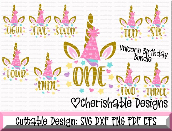 Download Unicorn Birthday Svg Birthday Svg Unicorn Birthday Bundle Etsy PSD Mockup Templates