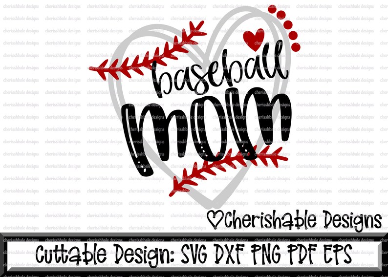 Download Baseball Svg Baseball Mom svg Baseball Cutting file heart ...