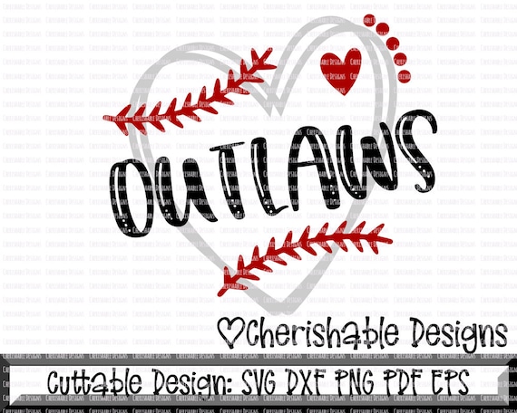 Download Baseball Svg Softball Svg Outlaws Baseball Cutting file | Etsy