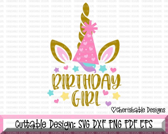 Download Unicorn Birthday Svg Birthday SVG Birthday Girl Svg | Etsy
