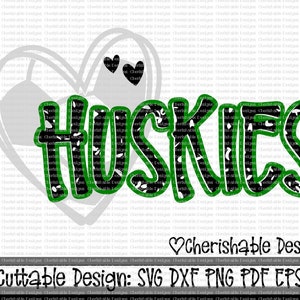 Soccer Svg, Huskies Soccer SVG, Soccer Heart Cutting file, heart frame soccer, DXF File dxf pattern, svg pattern, Cricut instant download