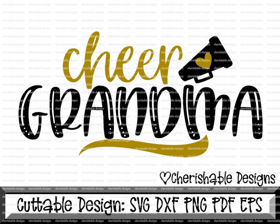 Cheerleader Svg Cheer Grandma Svg Cheerleader Cutting File  Etsy