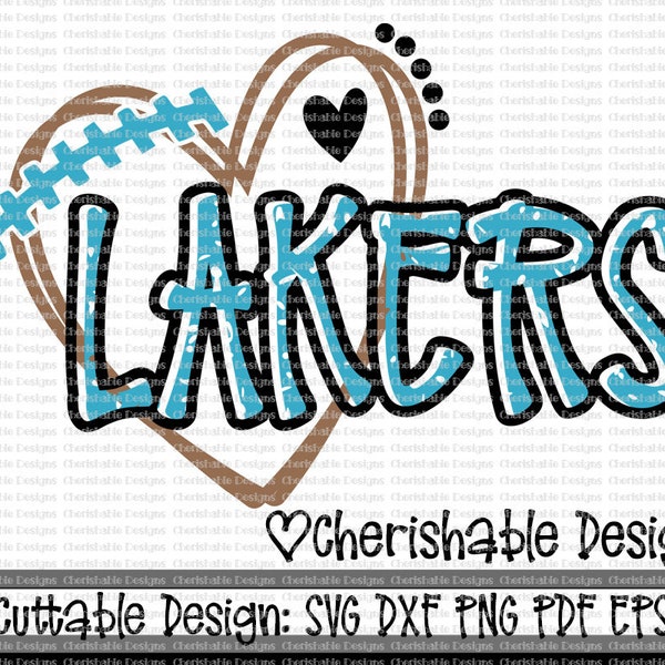 Football Svg, Lakers SVG, Lakers Football Cutting file, distressed football, DXF File dxf pattern, svg pattern, Cricut instant download