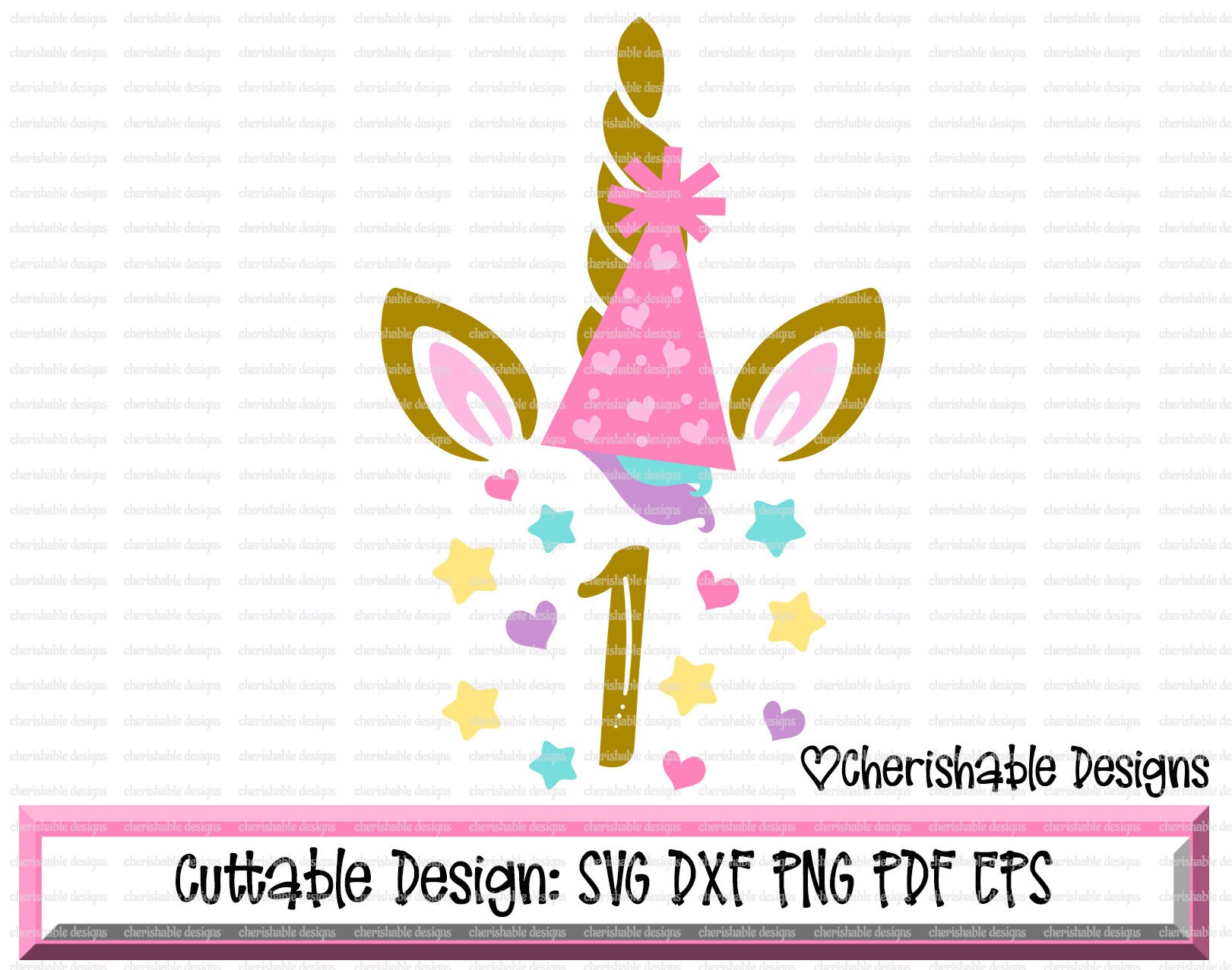 Download Unicorn Birthday Svg Birthday Svg First Birthday Svg 1st Etsy