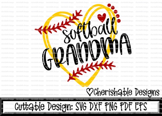 Download Softball Svg Softball Grandma Svg Softball Cutting File Heart Frame Softball Dxf Pattern Svg Pattern Clipart