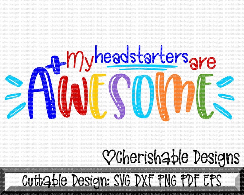 Download Teacher svg My Headstarters are Awesome svg Headstart svg | Etsy