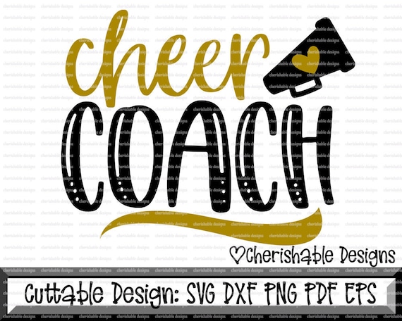 Cheerleader Svg Cheer Coach Svg Cheerleader Cutting File - Etsy