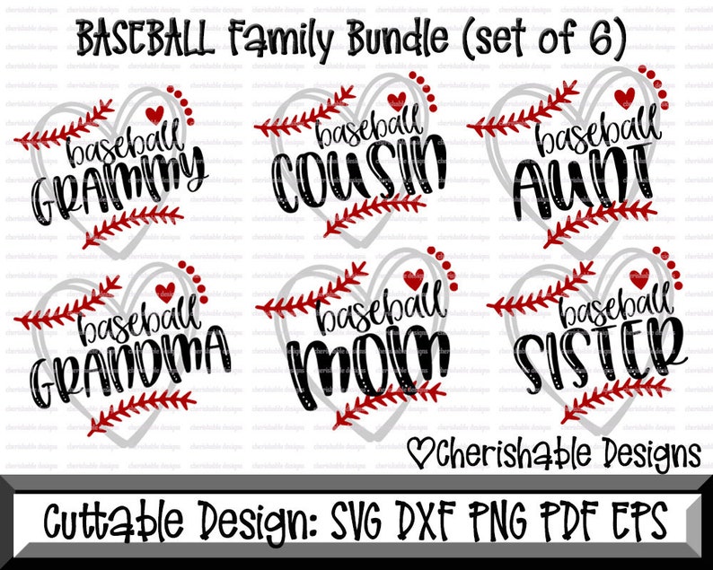 Download Baseball Svg Baseball Mom svg Baseball Family Bundle | Etsy