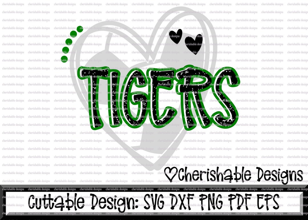 Soccer Svg, Tigers Soccer SVG, Soccer Heart Cutting File, Heart Frame ...