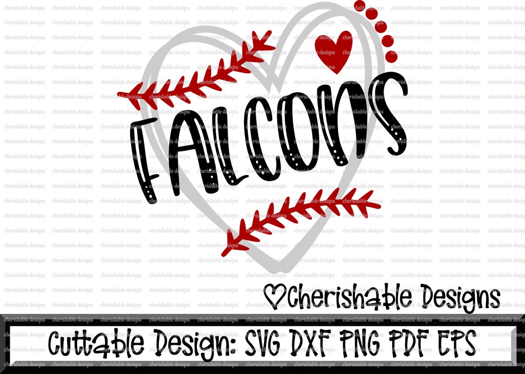 Baseball Svg Softball Svg Falcons Baseball Cutting File - Etsy