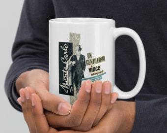 The gentlemen, White glossy mug gift for him