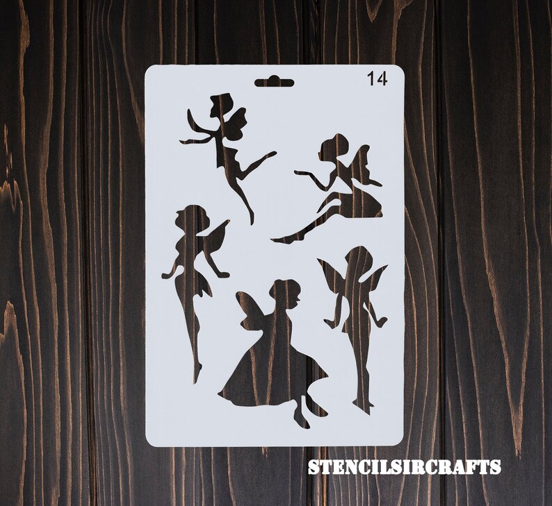 Kunststoff-Schablone Fee Feen Schablone Planer Schablone | Etsy