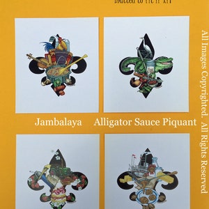 Fleur de lis series signed & numbered matted to fit 11"x14" frame prints bild 3