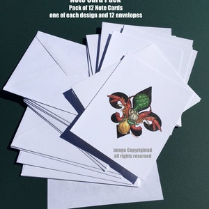 Fleur de lys, assortiment de cartes