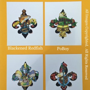 Fleur de lis series signed & numbered matted to fit 11"x14" frame prints bild 5