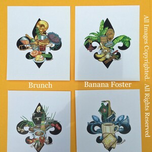 Fleur de lis series signed & numbered matted to fit 11"x14" frame prints bild 4