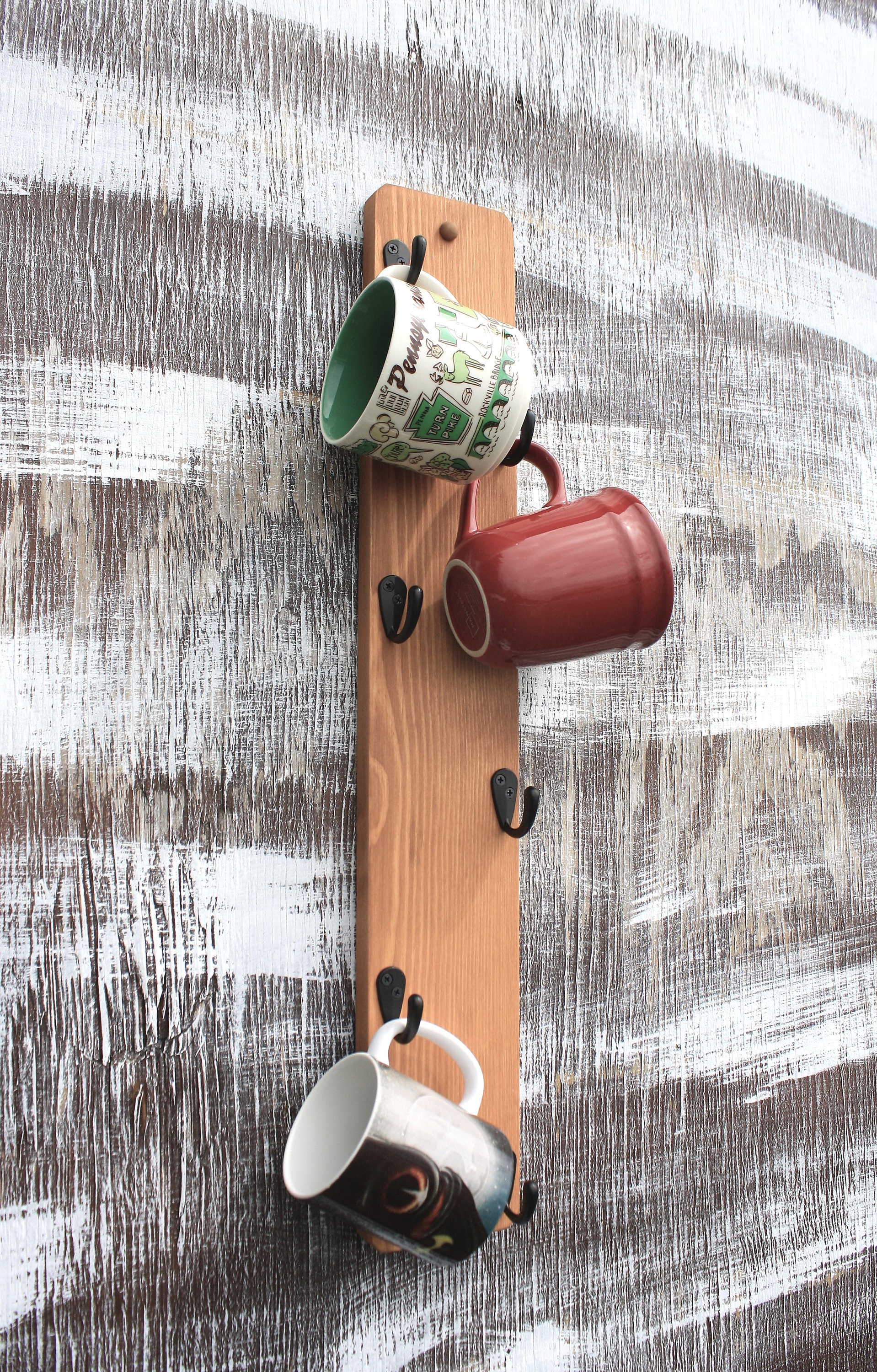 Vertical mug holder Starbucks mug rack mug holder coffee Etsy