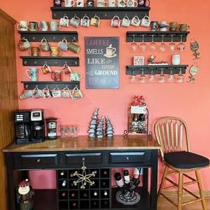 mug rack|coffee mug rack|coffee mug holder|coffee bar|mug holder|mug shelf|mug display|coffee mug shelf|coffee mug display|mug holder wall