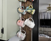 Vertical 10 or 12 Hook Mug Rack Coffee Bar Ideas Vertical Mug Rack Mug Holder Starbucks Mug Rack Mug Hooks Wall Mount Mug Rack Compact Etsy Australia