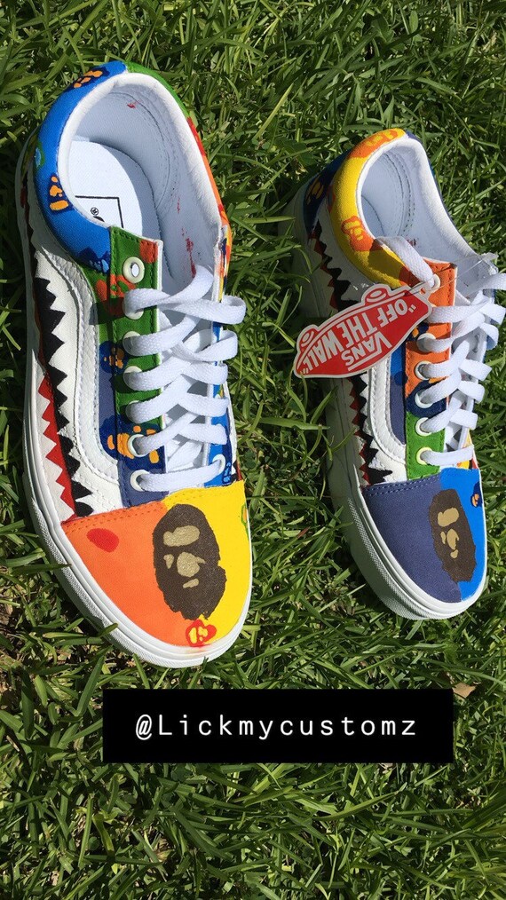 custom bape vans